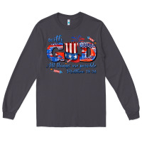 Smoke with god all things are possible usa Long Sleeve Tee - AdoDesignShop