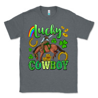 Charcoal Heather lucky cowboy Classic Tee - Artiststas
