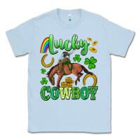 Dusty Blue lucky cowboy Classic Tee - Artiststas