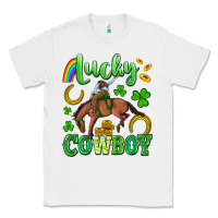 White lucky cowboy Classic Tee - Artiststas