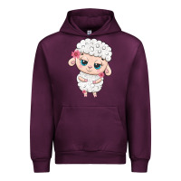 Mauve Wine cute sheep Urban Hoodie - texasbilliewilder