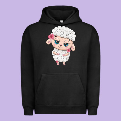 Cute Sheep Urban Hoodie Designed By Texasbilliewilder