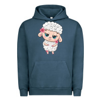 Pigment Midnight Navy cute sheep Urban Hoodie - texasbilliewilder