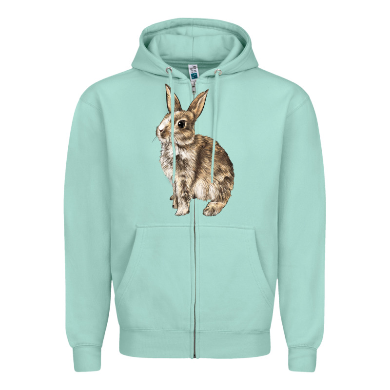 Rabbit Zipper Hoodie by LillyAllenDesigns | Teevron