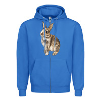 True Royal Rabbit Zipper Hoodie - LillyAllenDesigns