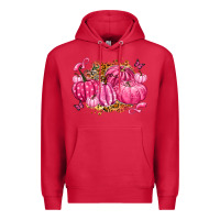 Cardinal breast cancer awareness pink pumpkins Premium Hoodie - LillyAllenDesigns