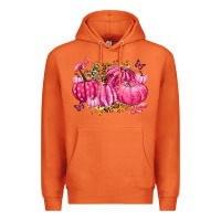 Carrot breast cancer awareness pink pumpkins Premium Hoodie - LillyAllenDesigns