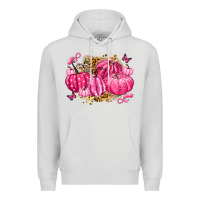 Dove Grey breast cancer awareness pink pumpkins Premium Hoodie - LillyAllenDesigns