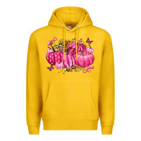 Lemon breast cancer awareness pink pumpkins Premium Hoodie - LillyAllenDesigns