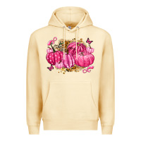 Pina Colada breast cancer awareness pink pumpkins Premium Hoodie - LillyAllenDesigns