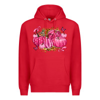 Breast Cancer Awareness Pink Pumpkins Premium Hoodie | Teevron