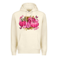 Sandshell breast cancer awareness pink pumpkins Premium Hoodie - LillyAllenDesigns