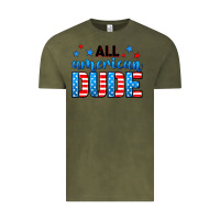 Vintage Olive All American dude Vintage Tee - Neo Western