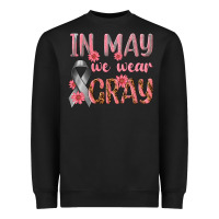 Black In May We Wear Gray Heavyweight Sweatshirt - texasbilliewilder