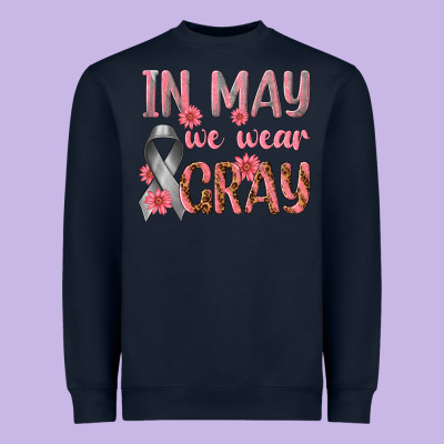 In May We Wear Gray Heavyweight Sweatshirt Designed By Texasbilliewilder