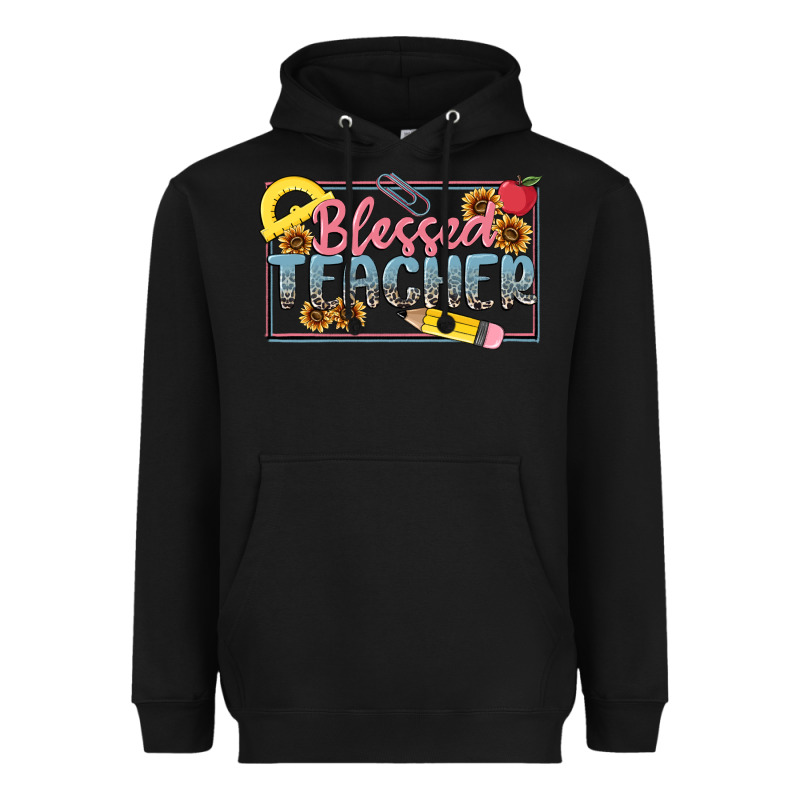 Blessed Teacher Heavyweight Hoodie by MaliasSmallBusiness | Teevron