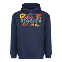 Navy blessed teacher Heavyweight Hoodie - MaliasSmallBusiness