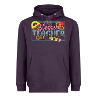 Plum blessed teacher Heavyweight Hoodie - MaliasSmallBusiness