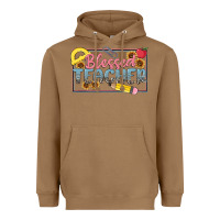 Toasted Coconut blessed teacher Heavyweight Hoodie - MaliasSmallBusiness
