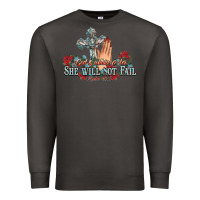 Smoke she will not fail psalm christian cross pray Premium Sweatshirt - NancyCooperArtShop