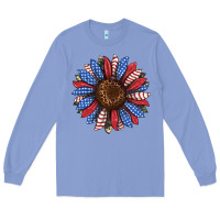 Colony Blue usa flag camouflage sunflower Long Sleeve Tee - JahusDesignShop