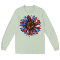 Matcha usa flag camouflage sunflower Long Sleeve Tee - JahusDesignShop