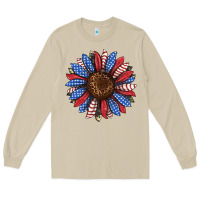 Mushroom usa flag camouflage sunflower Long Sleeve Tee - JahusDesignShop