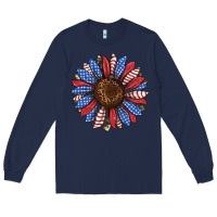 Navy usa flag camouflage sunflower Long Sleeve Tee - JahusDesignShop