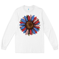 White usa flag camouflage sunflower Long Sleeve Tee - JahusDesignShop