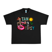 Black Tan Tipsy Urban Heavy Tee - CowhideDigitalArt