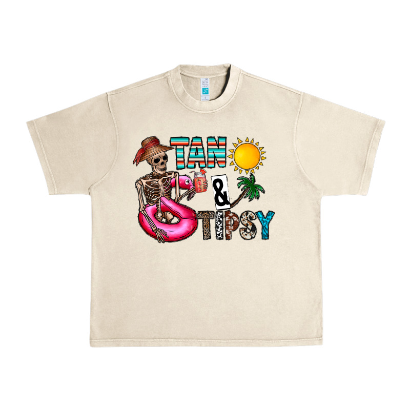 Tan Tipsy Urban Heavy Tee by CowhideDigitalArt | Teevron