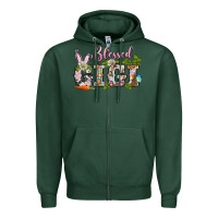 Sports Green blessed gigi easter Zipper Hoodie - BarkalooDesign