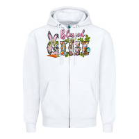White blessed gigi easter Zipper Hoodie - BarkalooDesign