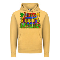 Vintage Mustard love support advocate Vintage Hoodie - Zillion Design Studio