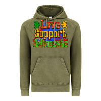Vintage Olive love support advocate Vintage Hoodie - Zillion Design Studio