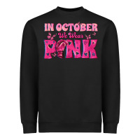 Black In October We Wear Pink Heavyweight Sweatshirt - texasbilliewilder