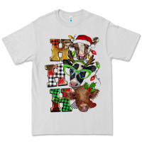 Dove Grey Christmas ho ho ho cow Premium Tee - BarkalooDesign