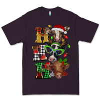 Plum Christmas ho ho ho cow Premium Tee - BarkalooDesign