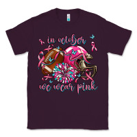 Plum in october we wear pink football Classic Tee - AdoDesignShop