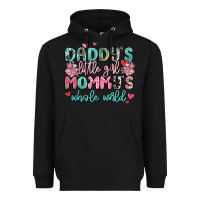 Black daddy's little girl mommy's whole world Heavyweight Hoodie - MaliasSmallBusiness