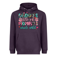 Plum daddy's little girl mommy's whole world Heavyweight Hoodie - MaliasSmallBusiness