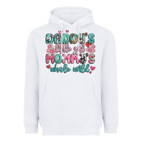White daddy's little girl mommy's whole world Heavyweight Hoodie - MaliasSmallBusiness