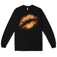 Black Western Sunflower Lips Long Sleeve Tee - Bettercallsaul
