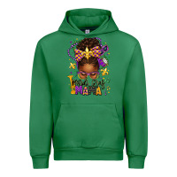 Emerald mardi gras mama afro messy bun Urban Hoodie - texasbilliewilder