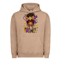 Pigment Burro mardi gras mama afro messy bun Urban Hoodie - texasbilliewilder