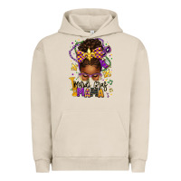 Pigment French Oak mardi gras mama afro messy bun Urban Hoodie - texasbilliewilder