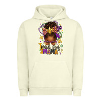 Pigment Pistachio mardi gras mama afro messy bun Urban Hoodie - texasbilliewilder