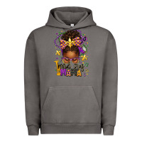 Pigment Tornado mardi gras mama afro messy bun Urban Hoodie - texasbilliewilder