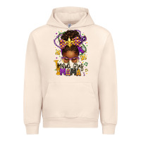 Sandshell mardi gras mama afro messy bun Urban Hoodie - texasbilliewilder