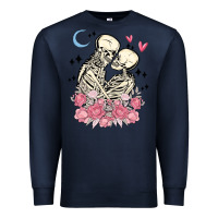 Navy the lovers skeletons Premium Sweatshirt - MaliasSmallBusiness